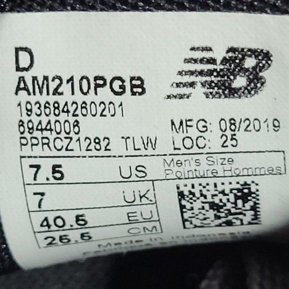 New Balance All Coasts 210 'Grey' Athletic Shoes - Size 7.5 - Picture 7 of 8